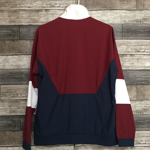 Hollister Epic Flex Color Block Windbreaker Jacket Men’s S Red Blue White - Picture 5 of 8